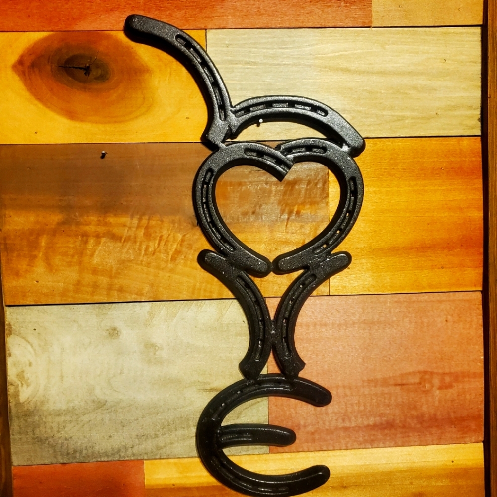 Horse shoe LOVE wall hanging